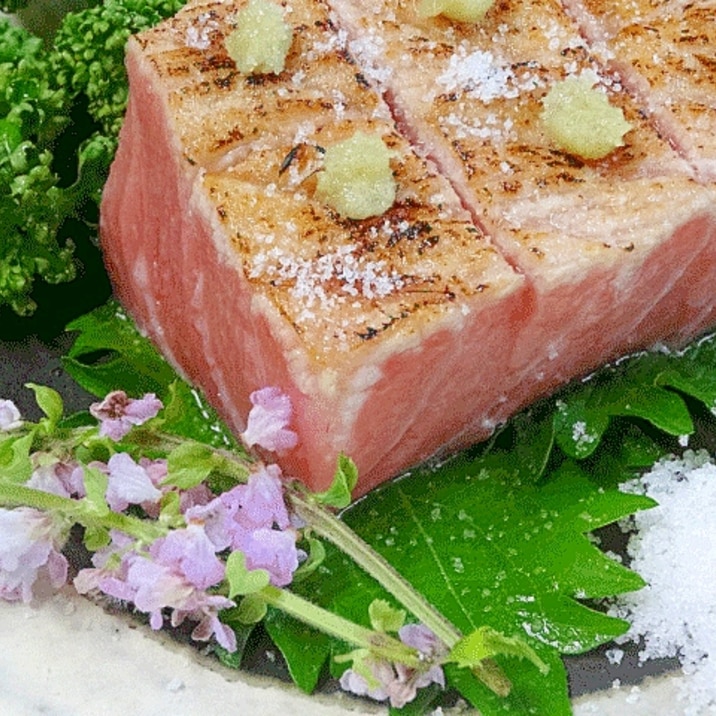 割烹料理風 絶品 大トロ角切り炙り レシピ 作り方 By Startrek 楽天レシピ